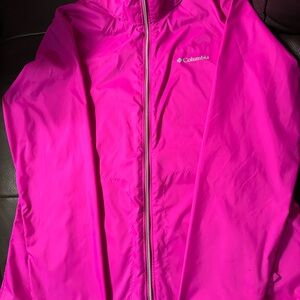 Columbia Fuchsia Windbreaker Jacket